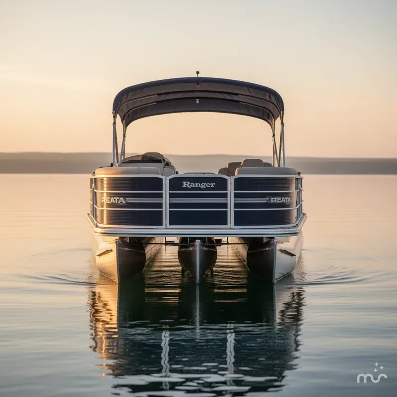 Slide: The Image of Ranger Reata 220F Pontoon 2017 - 2