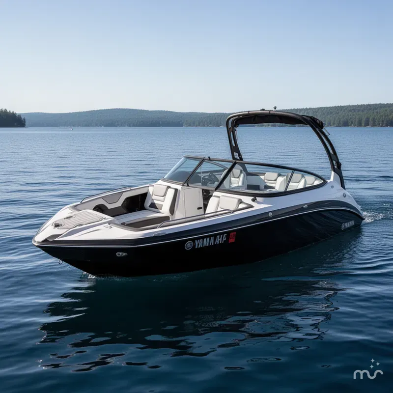 Slide: The Image of Yamaha 212S Jet Boat Twin High Output 320HP -$39,995 2020 - 2