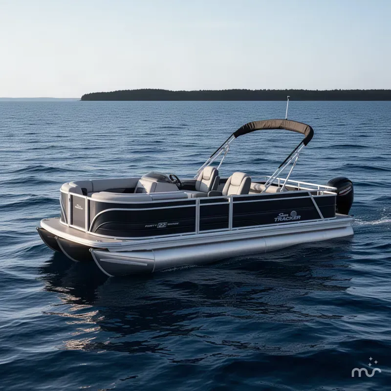 The Image of Sun Tracker Party Barge 22 RF DLX 2026 - 0