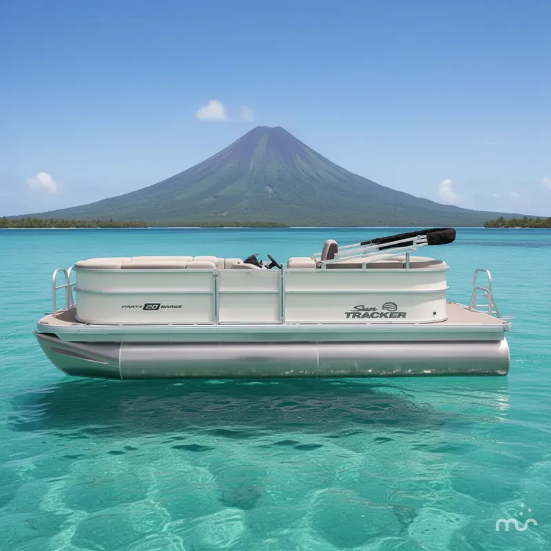 Slide: The Image of Sun Tracker Party Barge 20 DLX 2026 - 2