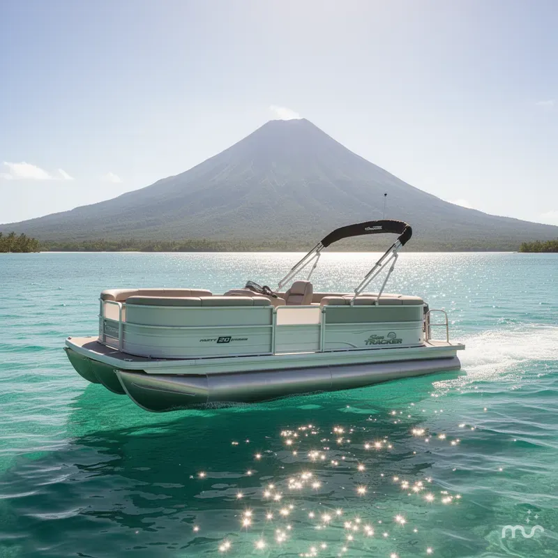 Slide: The Image of Sun Tracker Party Barge 20 DLX 2026 - 4