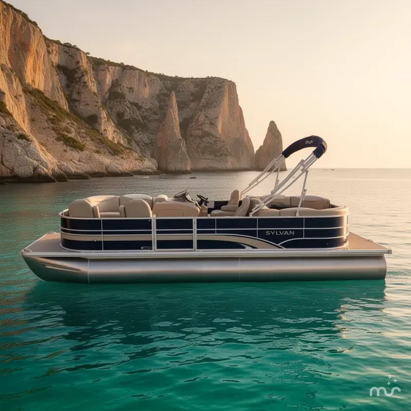 Slide: The Image of Sylvan Mirage 8524 LE & 150HP Mercury 4Stroke - $29,995 2016 - 2