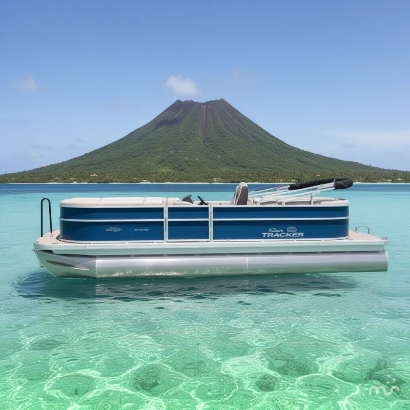 Slide: The Image of Sun Tracker Party Barge 22 DLX 2026 - 2
