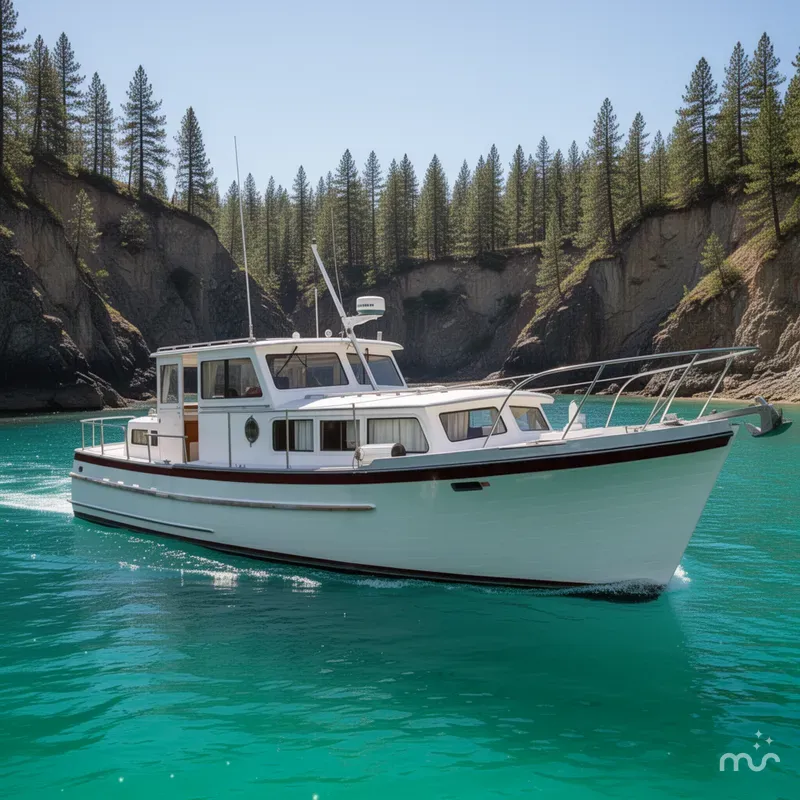 The Image of Rough Water 35 Pilothouse Trawler 1973 - 0