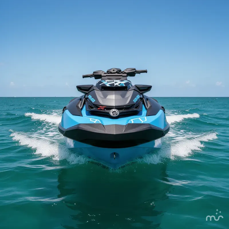 Slide: The Image of Sea-Doo RXT-X™ 325 Gulfstream Blue Premium 2026 - 1
