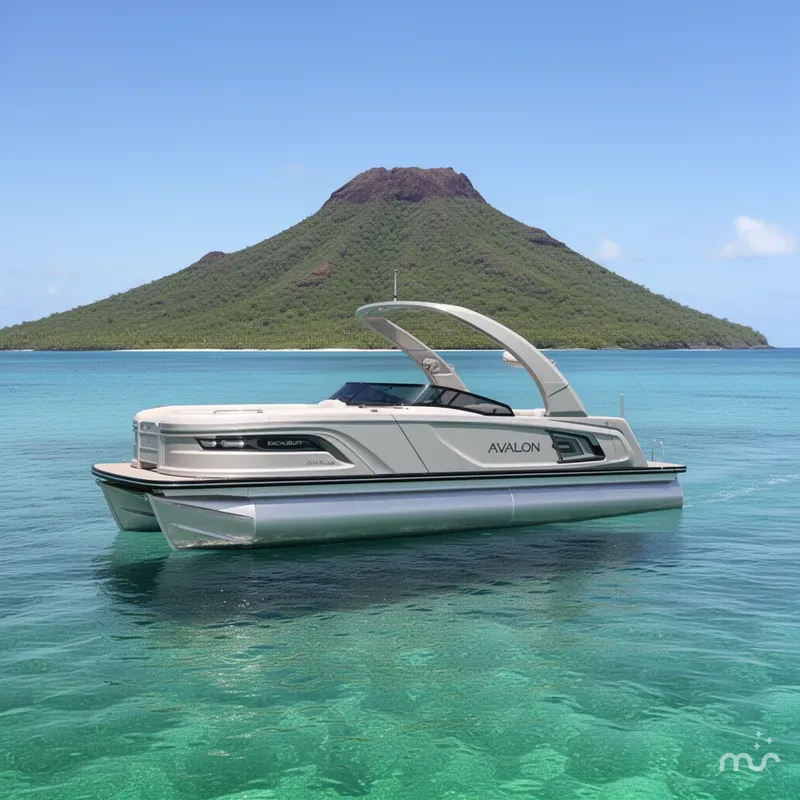 Slide: The Image of Avalon Excalibur Elite Windshield 27 FT 2026 - 2