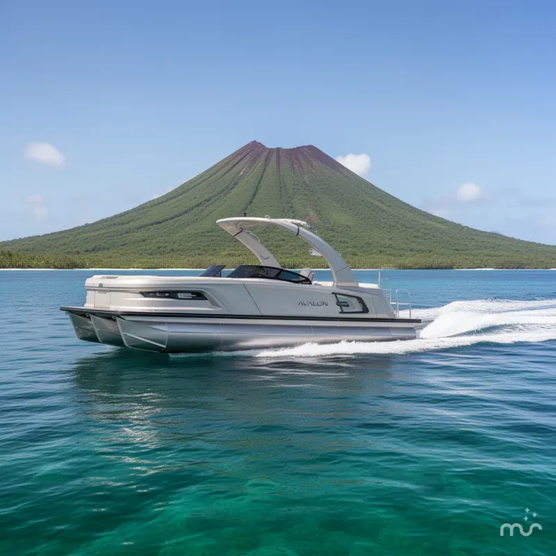 Slide: The Image of Avalon Excalibur Elite Windshield 27 FT 2026 - 4