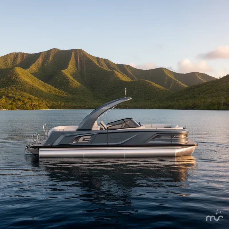 Slide: The Image of Avalon Excalibur Quad Lounge Windshield 27 FT 2026 - 2