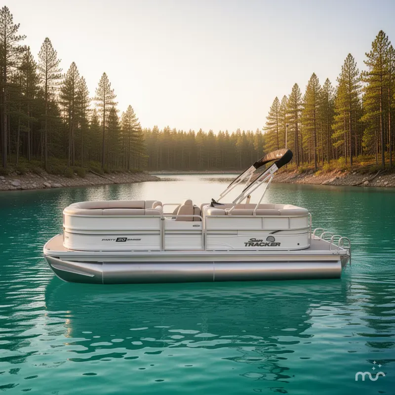 Slide: The Image of Sun Tracker Party Barge 20 DLX 2026 - 2