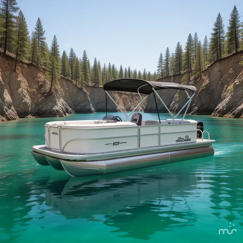 Slide: The Image of Sun Tracker Party Barge 20 DLX 2026 - 4