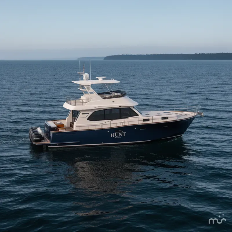 Slide: The Image of Hunt 56 Flybridge 2027 - 2