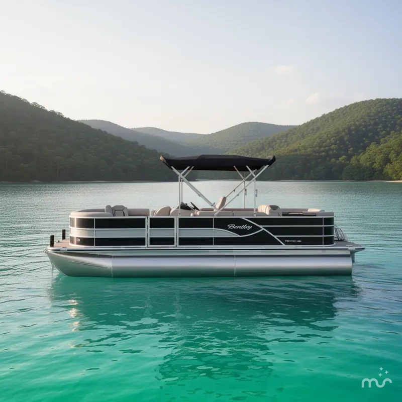 Slide: The Image of Bentley Pontoons Fish 243 4PT 2026 - 2