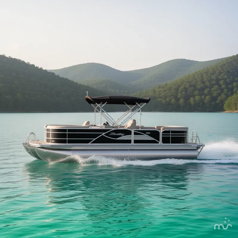 Slide: The Image of Bentley Pontoons Fish 243 4PT 2026 - 4