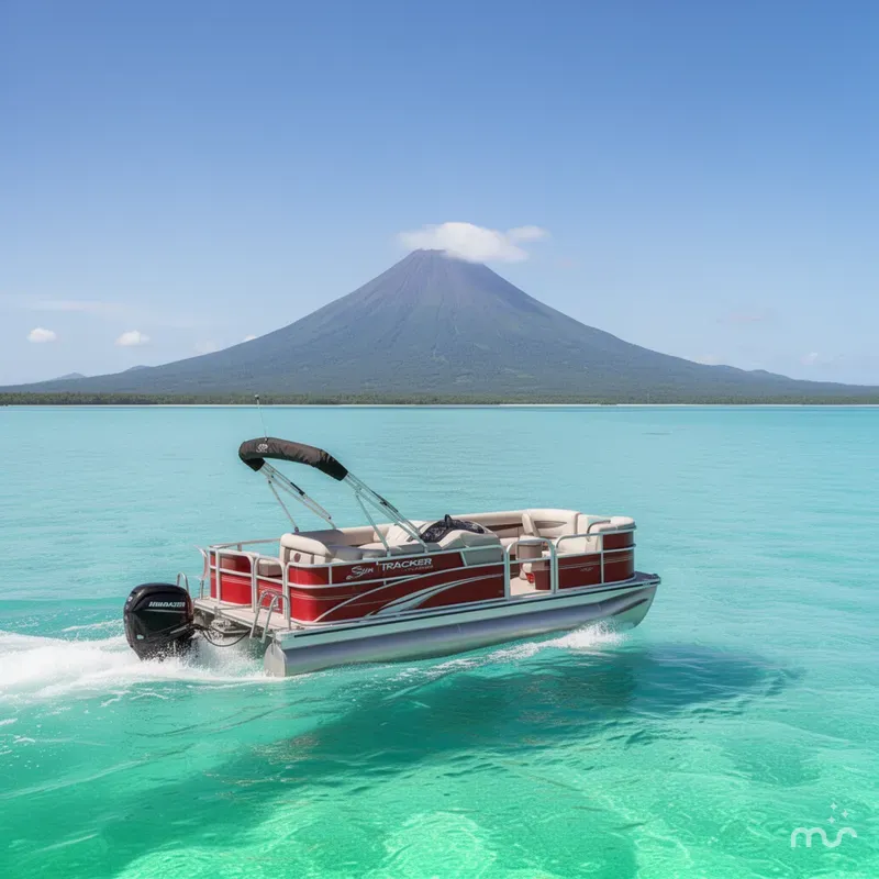 Slide: The Image of Sun Tracker Party Barge 18 DLX 2026 - 2