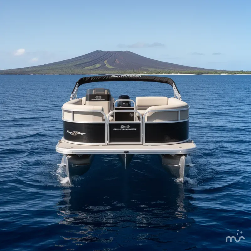 Slide: The Image of Sun Tracker Party Barge 16 DLX 2025 - 3