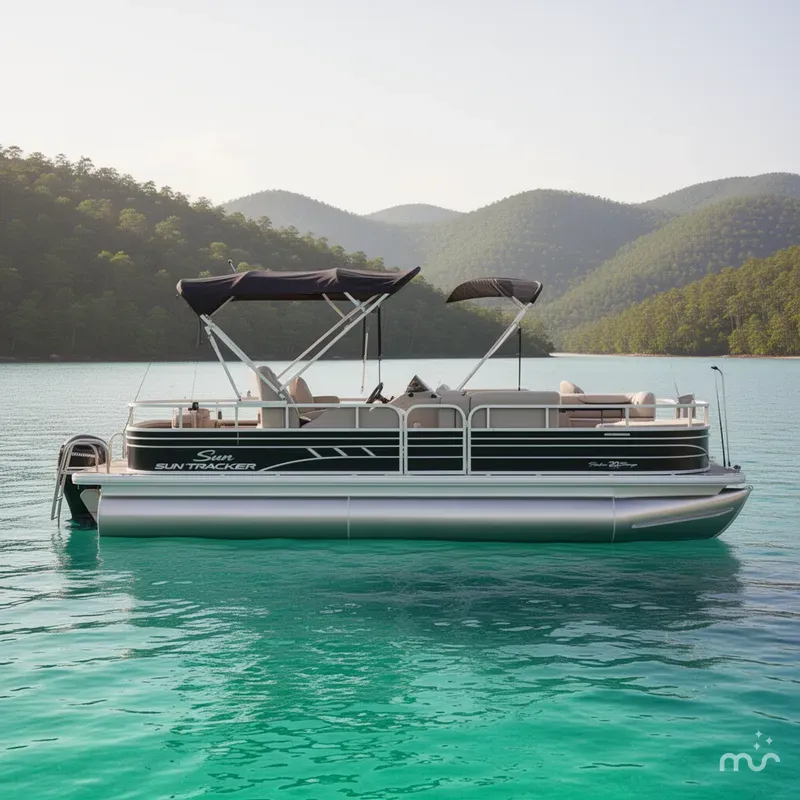 Slide: The Image of Sun Tracker Fishin' Barge 20 DLX 2021 - 2