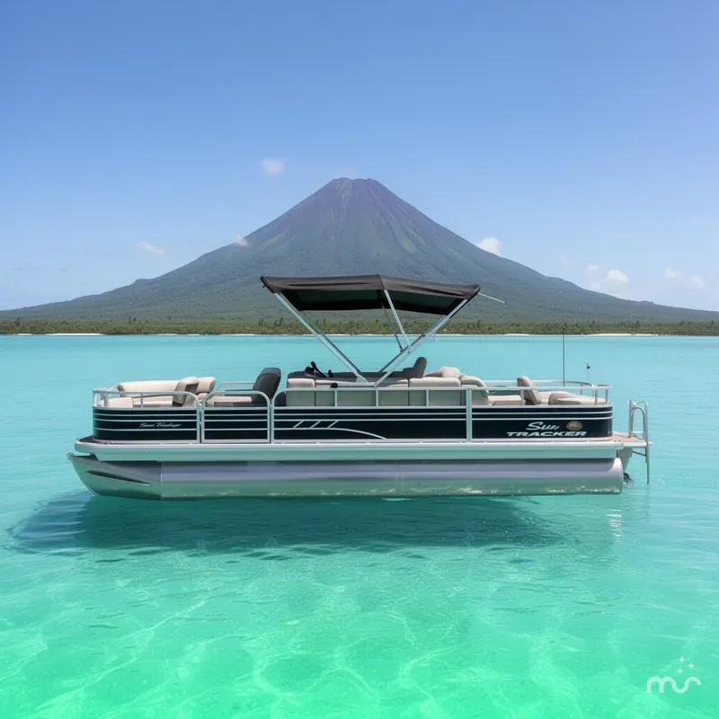 Slide: The Image of Sun Tracker Fishin' Barge 22 DLX 2022 - 2