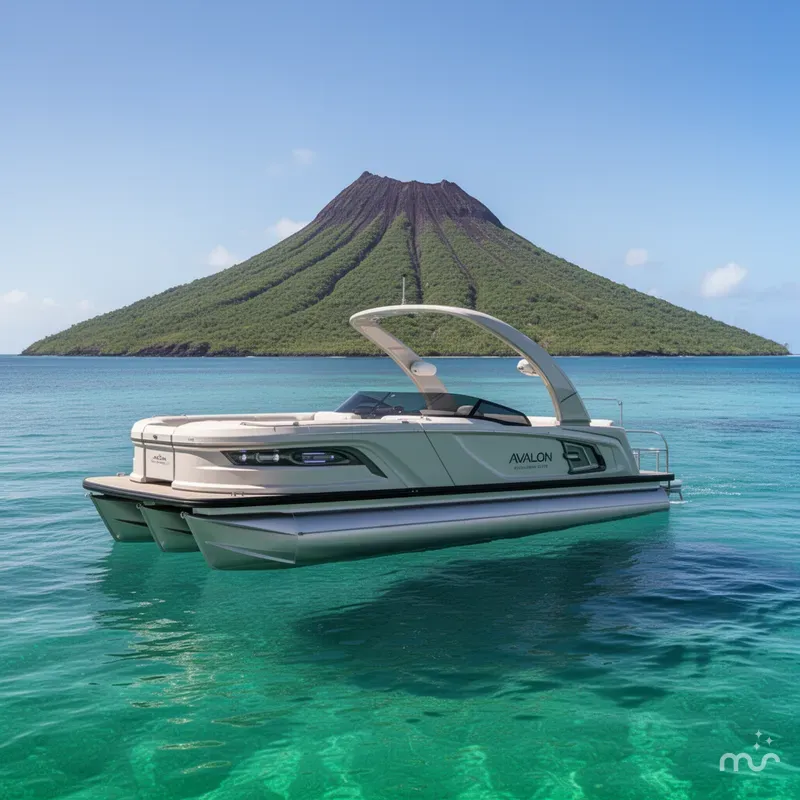 Slide: The Image of Avalon Excalibur Elite Windshield 25 FT 2026 - 2