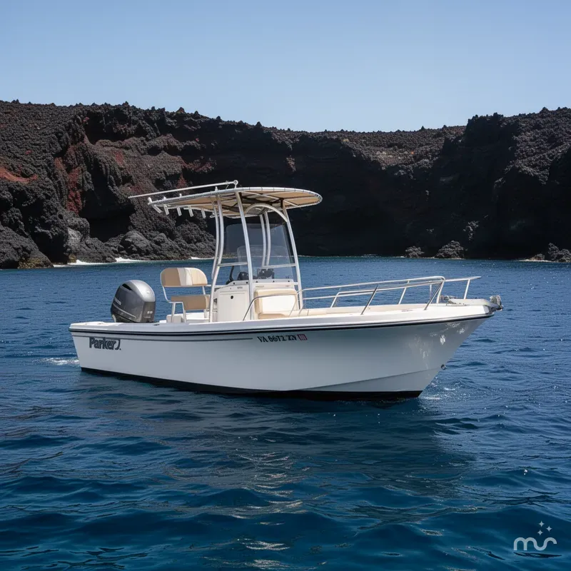 Slide: The Image of Parker Marine 1801 Center Console 2019 - 2