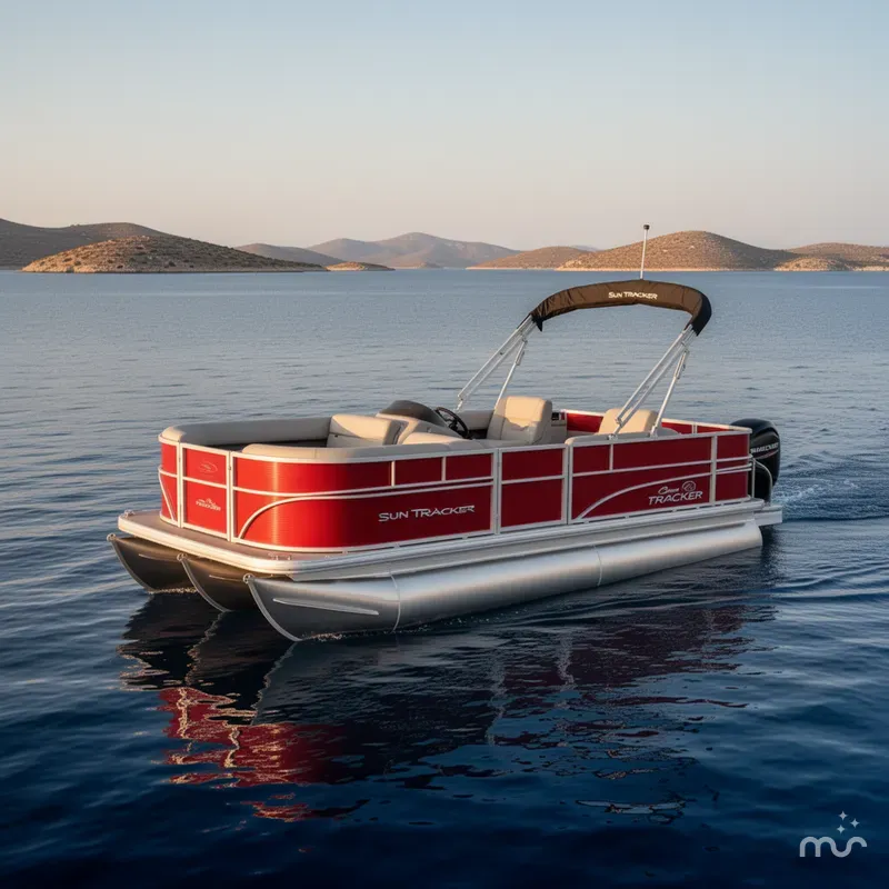 Slide: The Image of Sun Tracker Party Barge 18 DLX 2026 - 2