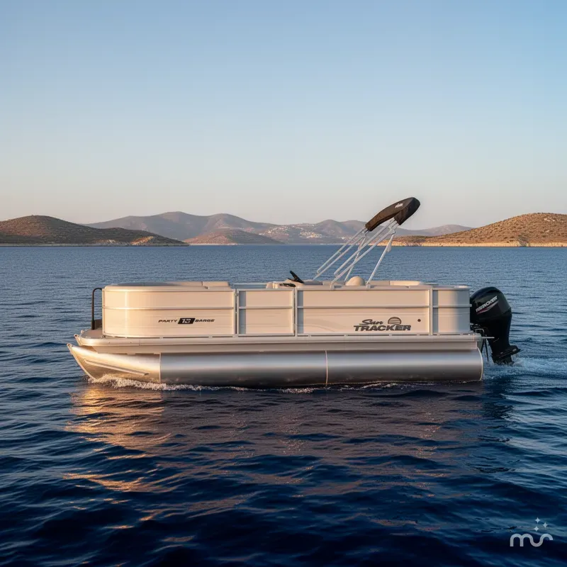 Slide: The Image of Sun Tracker Party Barge 18 DLX 2026 - 4
