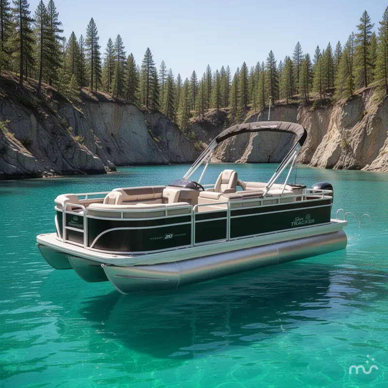 Slide: The Image of Sun Tracker Fishin' Barge 20 DLX 2026 - 2