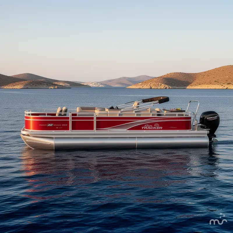 Slide: The Image of Sun Tracker Fishin' Barge 22 DLX 2026 - 2