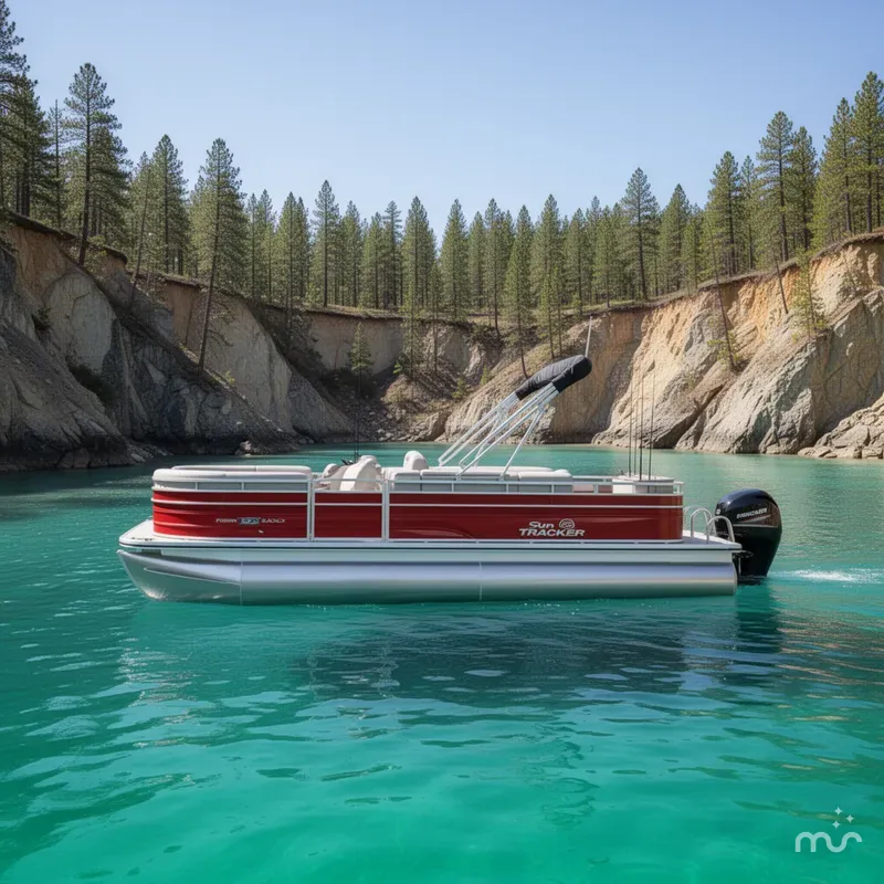 Slide: The Image of Sun Tracker Fishin' Barge 22 DLX 2026 - 2