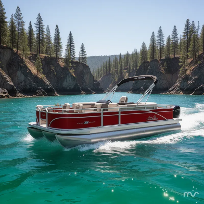 Slide: The Image of Sun Tracker Fishin' Barge 22 DLX 2026 - 4