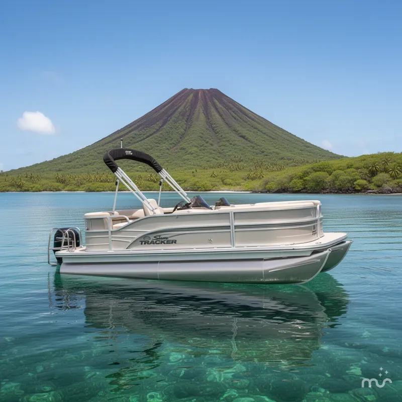 Slide: The Image of Sun Tracker Party Barge 16 DLX 2026 - 4