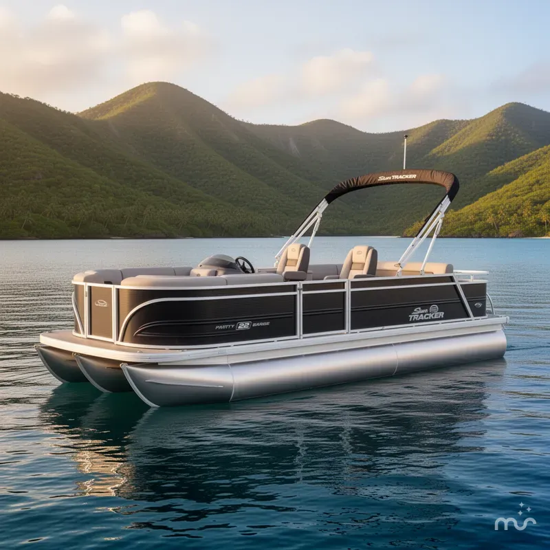 The Image of Sun Tracker Party Barge 22 RF DLX 2026 - 0