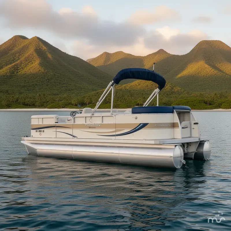 The Image of Playbouy Yachtsman 23 Pontoon Powered By A 115HP Johnson Fo 2004 - 0