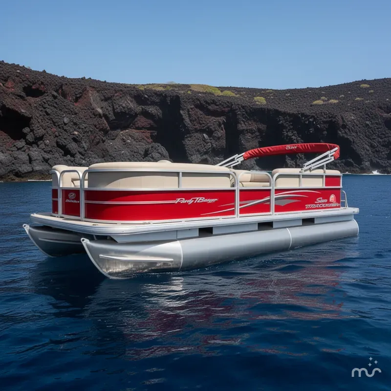 The Image of Sun Tracker Party Barge 18 DLX 2016 - 0