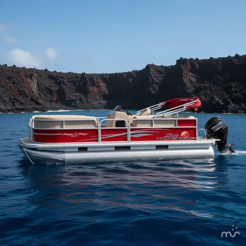Slide: The Image of Sun Tracker Party Barge 18 DLX 2016 - 2