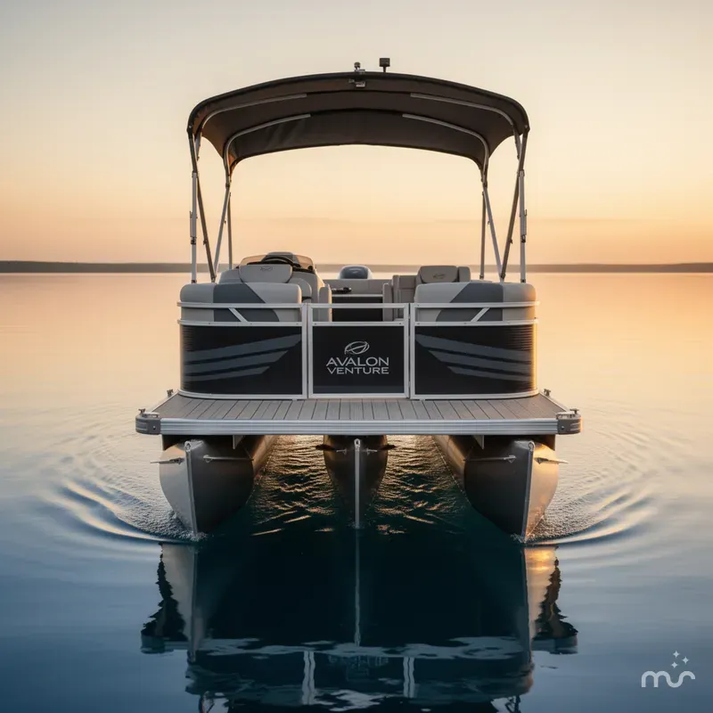 Slide: The Image of Avalon Venture Quad Lounger 21 FT 2180QL 2023 - 1