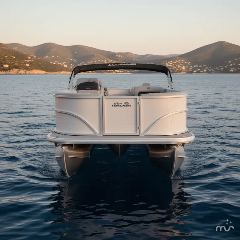 Slide: The Image of Sun Tracker Party Barge 16 DLX 2026 - 1