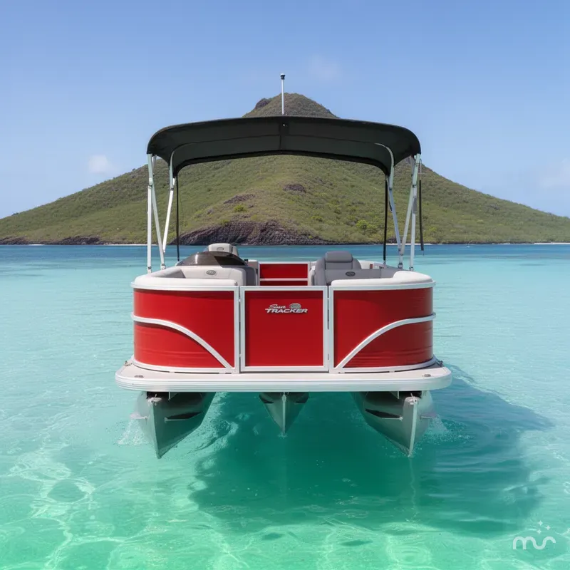 Slide: The Image of Sun Tracker Party Barge 18 DLX 2026 - 3