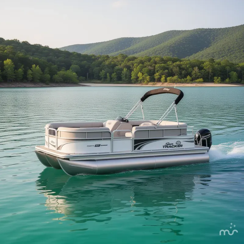 The Image of Sun Tracker Party Barge 16 DLX 2026 - 0