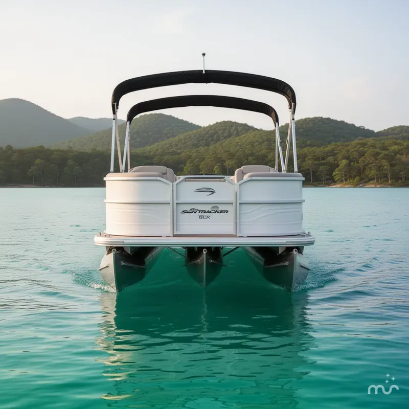 Slide: The Image of Sun Tracker Party Barge 16 DLX 2026 - 3