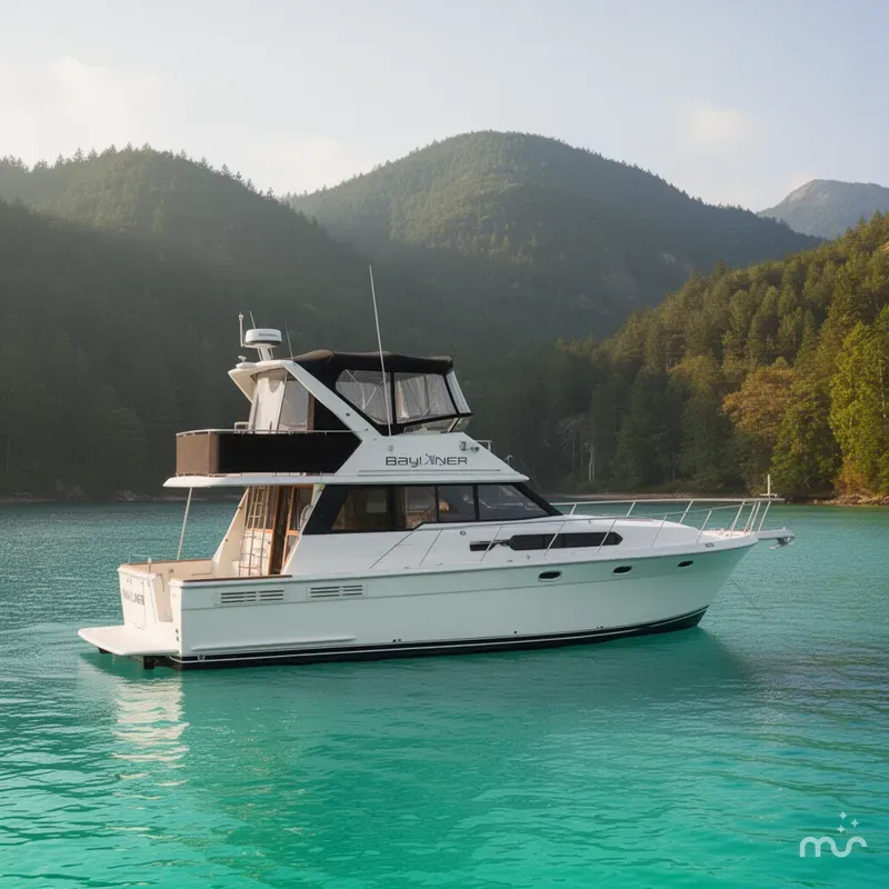 Slide: The Image of Bayliner 3888 Motoryacht 1990 - 2