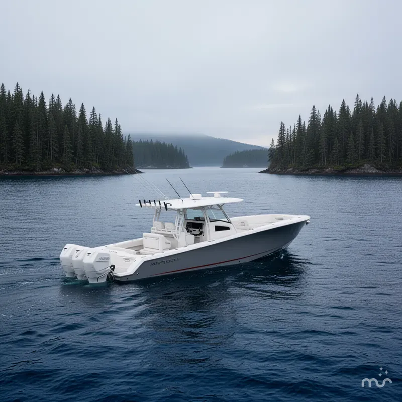Slide: The Image of Nor-Tech 390 Sport Center Console 2026 - 2