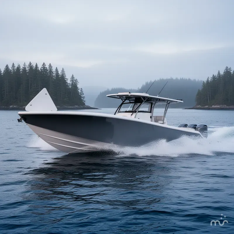 Slide: The Image of Nor-Tech 390 Sport Center Console 2026 - 4