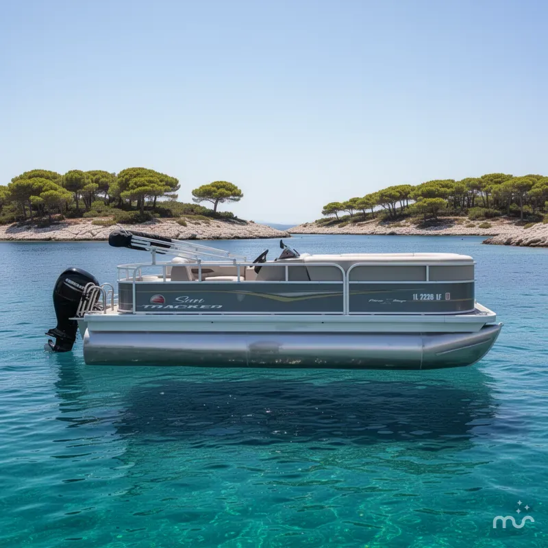 Slide: The Image of Party Barge 18 DLX 2024 - 2