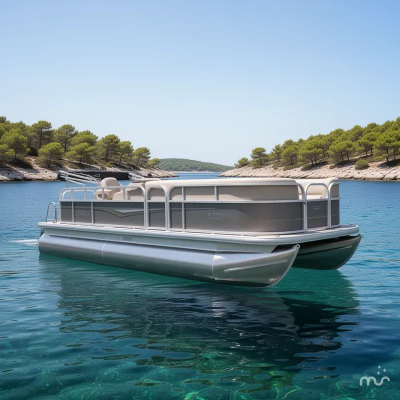 Slide: The Image of Party Barge 18 DLX 2024 - 4