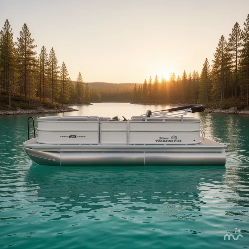 Slide: The Image of Sun Tracker Party Barge 20 DLX 2026 - 2