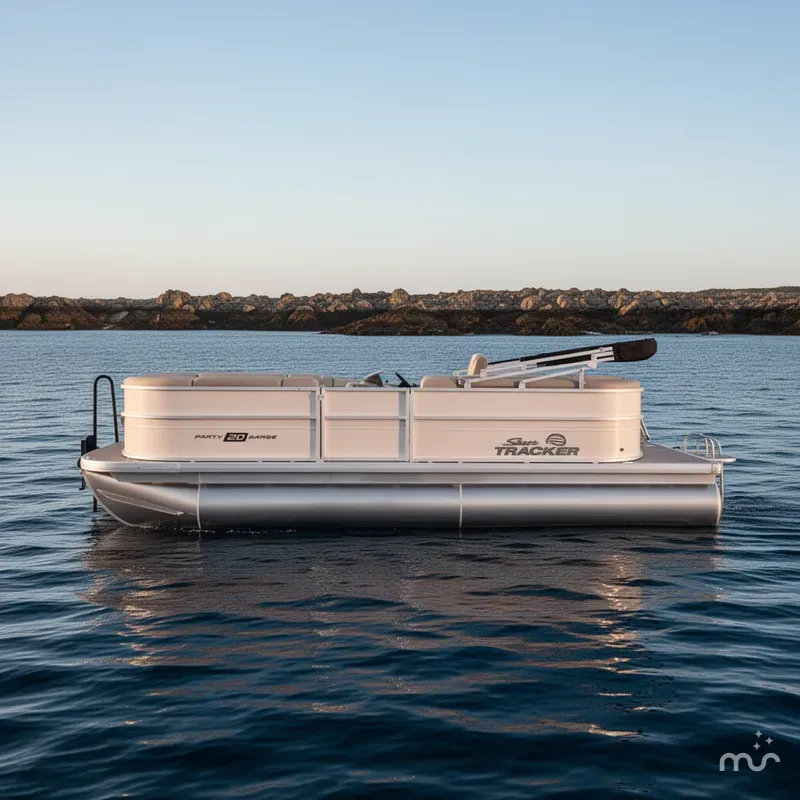 Slide: The Image of Sun Tracker Party Barge 20 DLX 2026 - 2