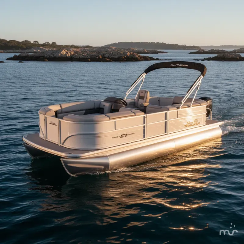 Slide: The Image of Sun Tracker Party Barge 20 DLX 2026 - 4