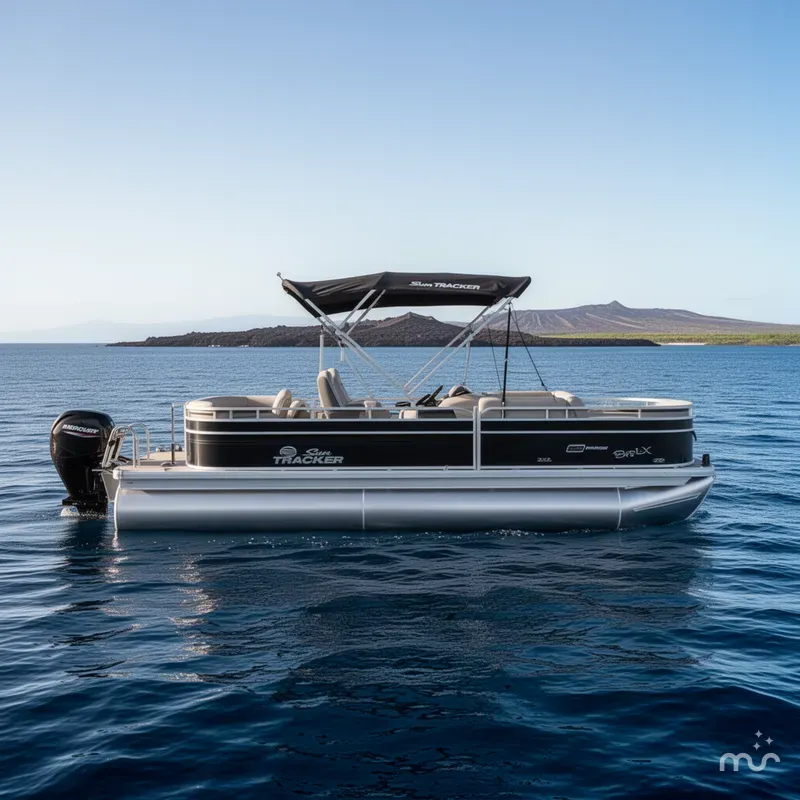 Slide: The Image of Sun Tracker Fishin' Barge 22 DLX 2026 - 2