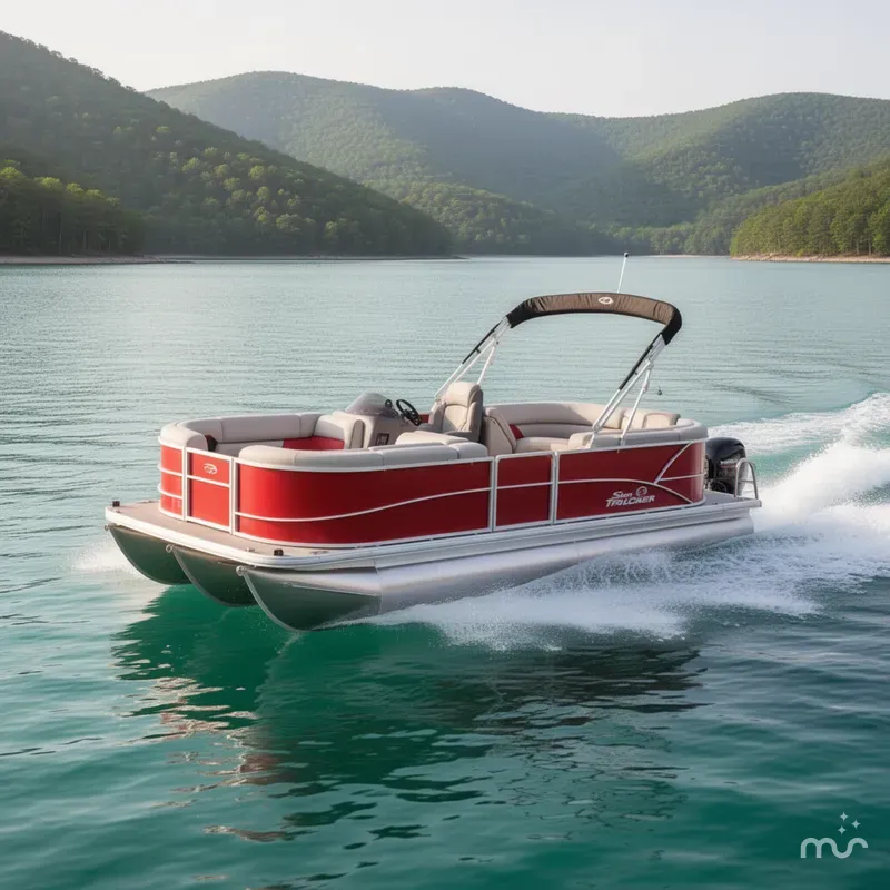 Slide: The Image of Sun Tracker Party Barge 22 DLX 2026 - 4