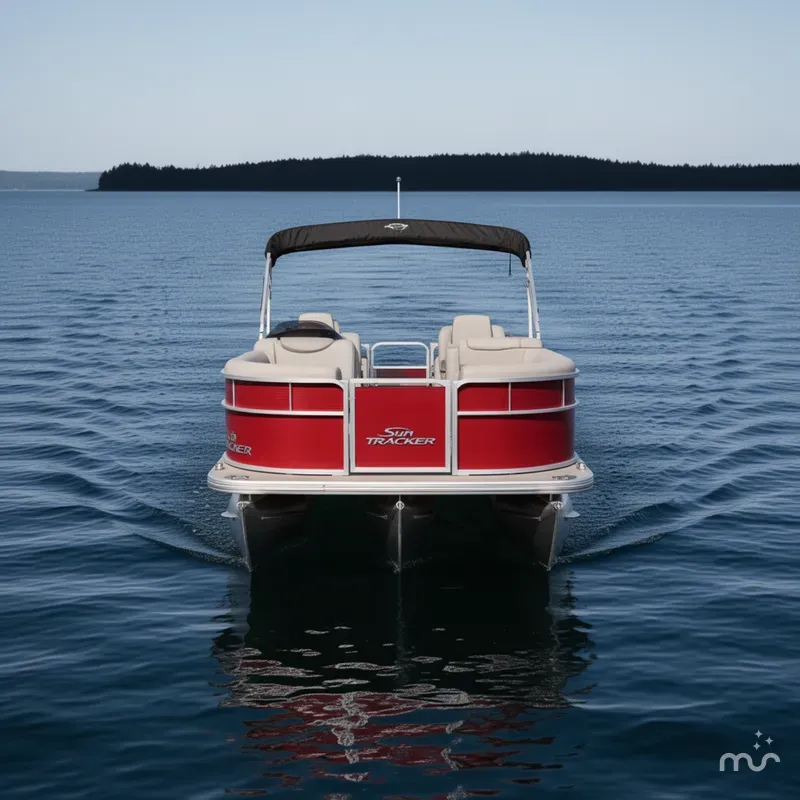 Slide: The Image of Sun Tracker Party Barge 18 DLX 2026 - 1